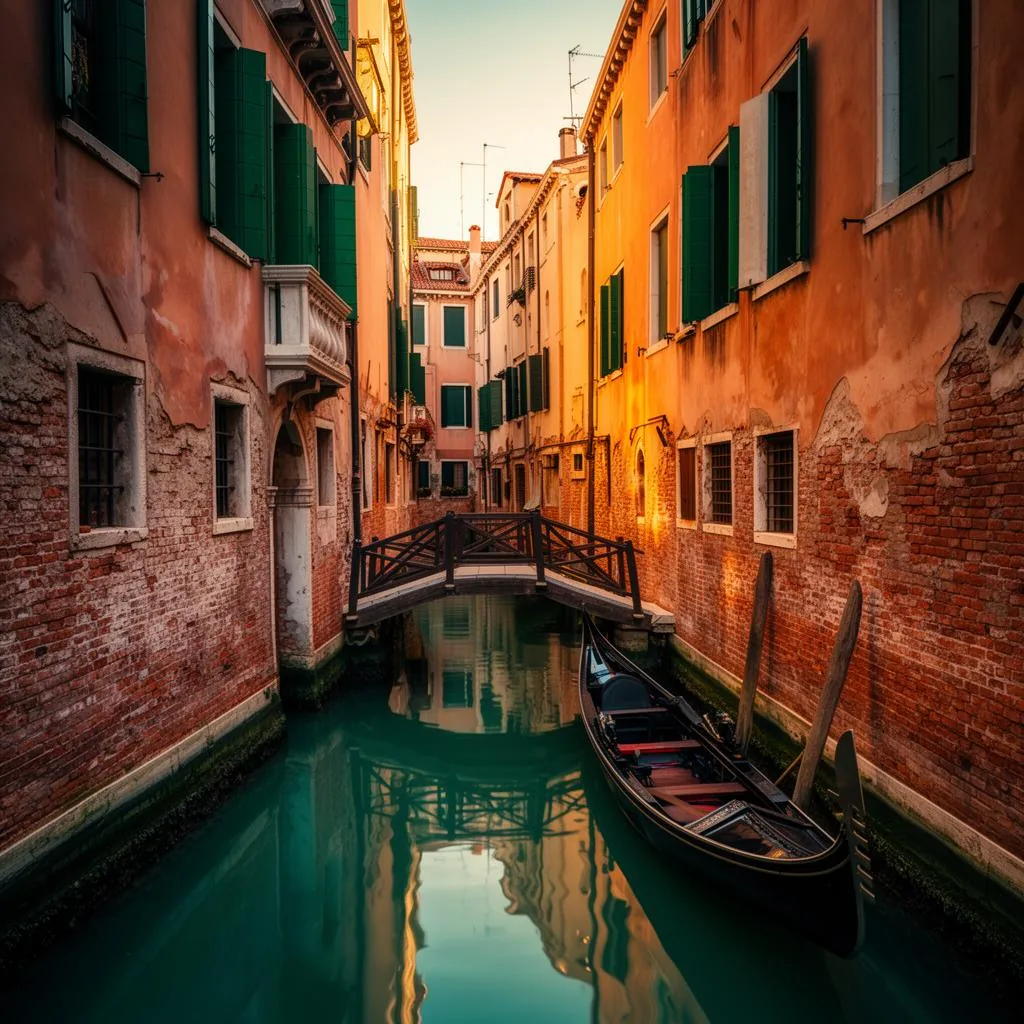 Ponte dei Tolentini bridge in Santa Croce, Venezia